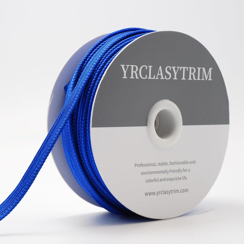 YRCLASYTRIM 0.35inch,(55Yards) Sewing Piping Trim,Shining Polyesterter Cord Trim,for Sewing Clothing,Hometextile, Decoration DIY Crafts Edge Piping Embellishments,30Colour (Blue) - Image 3